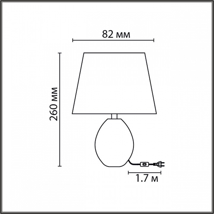 Настольная лампа декоративная lumion keila 8143/1т