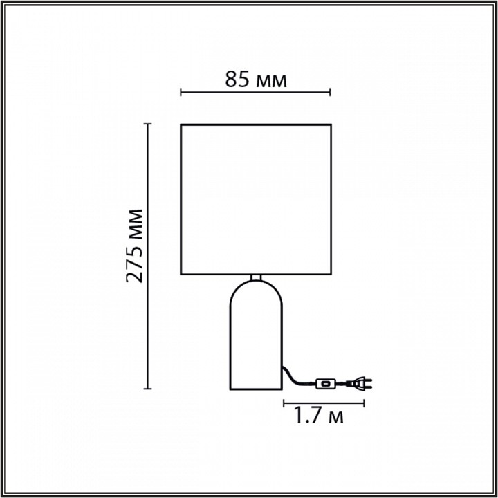 Настольная лампа декоративная lumion akivi 8149/1т