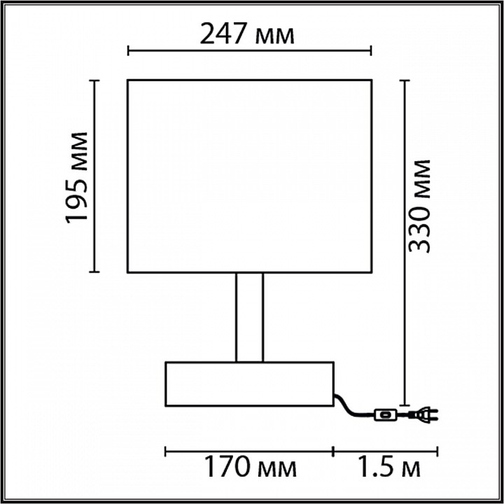 Настольная лампа декоративная lumion maderana 8206/1t