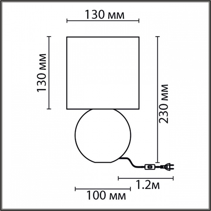 Настольная лампа декоративная lumion octavia 8223/1t