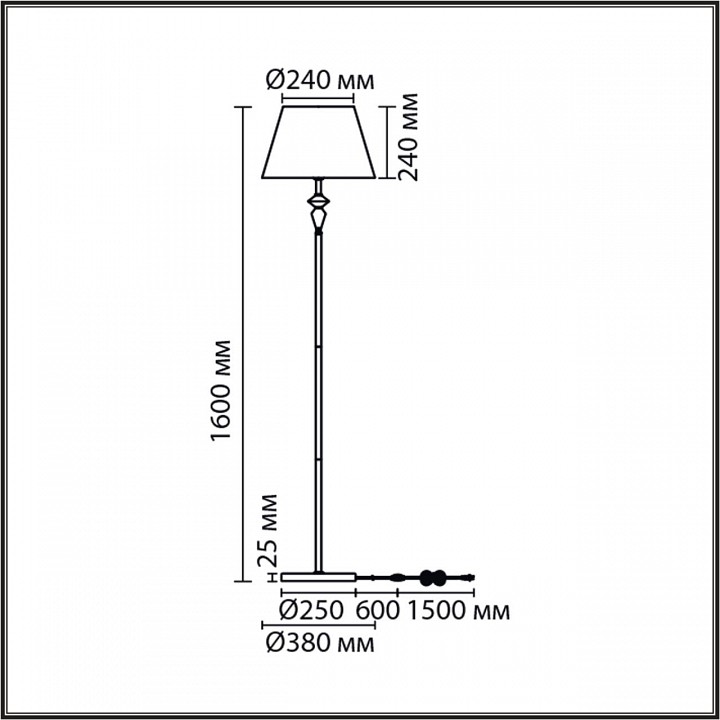 Торшер lumion vermont 8274/1f