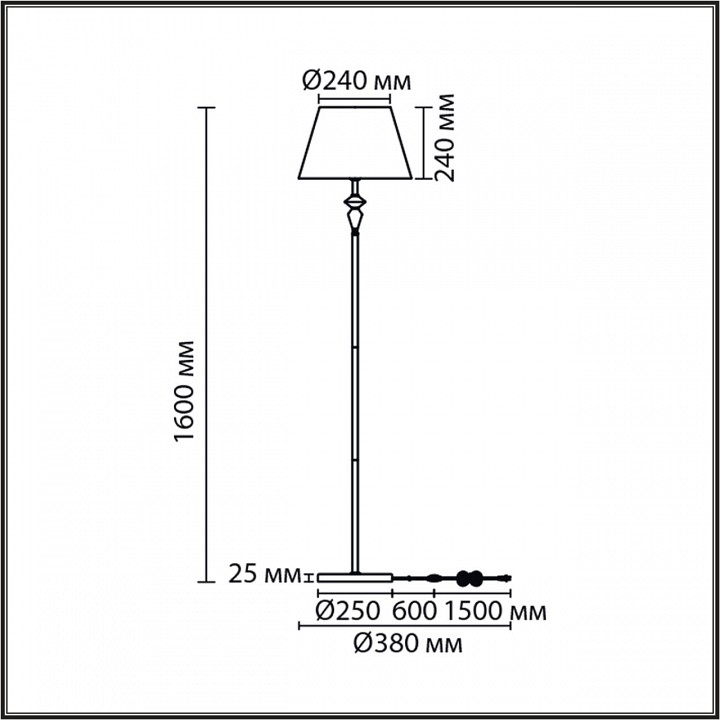 Торшер lumion vermont 8275/1f