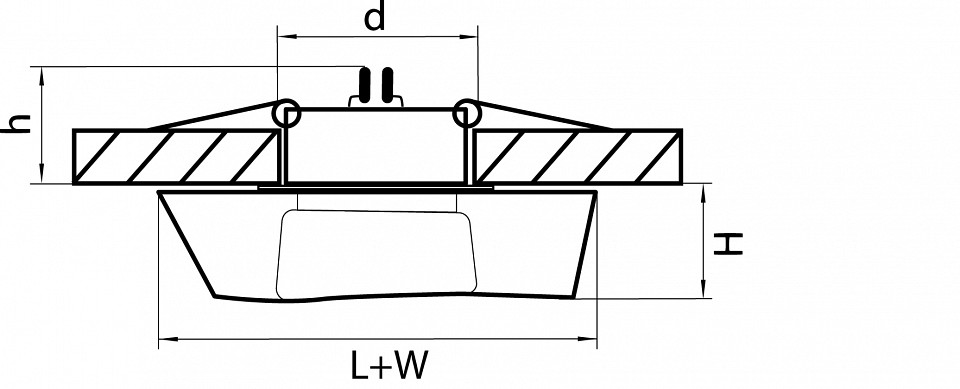 Встраиваемый светильник lightstar flutto 006430