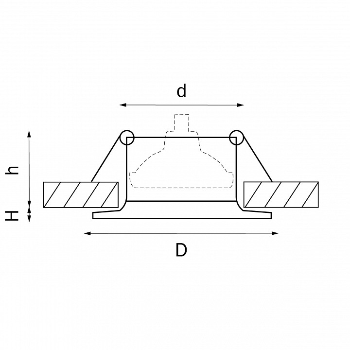 Встраиваемый светильник lightstar levigo 010023