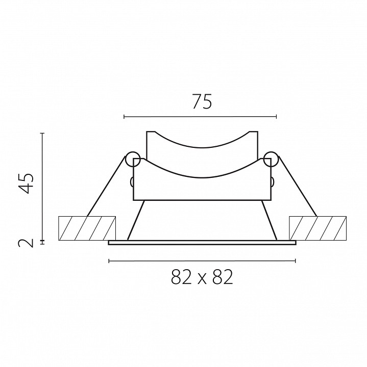 Рамка на 1 светильник lightstar piano 12926