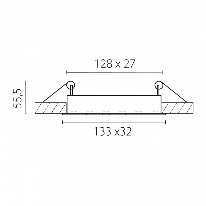 Встраиваемый светильник lightstar guarda 080246