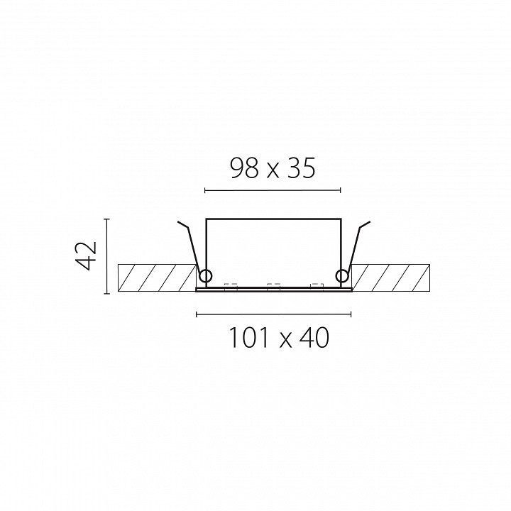 Встраиваемый светильник lightstar guarda 082146