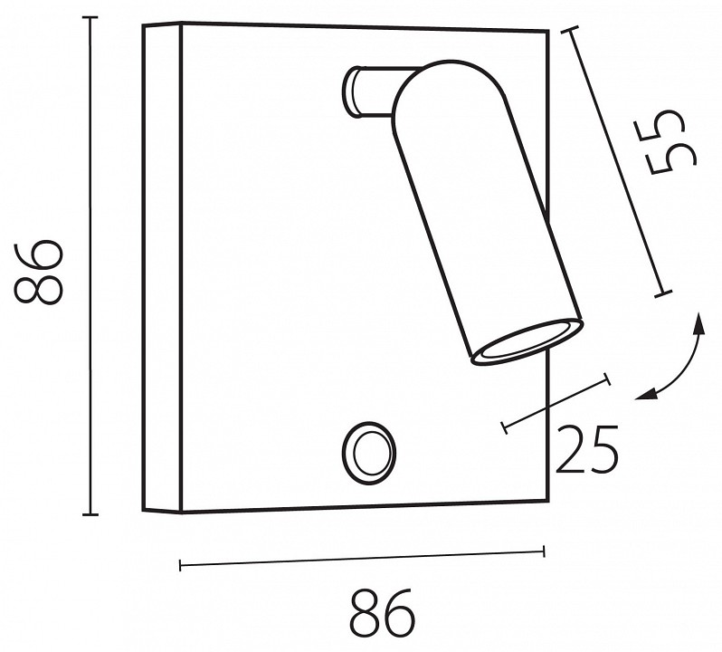 Бра lightstar omega 200937