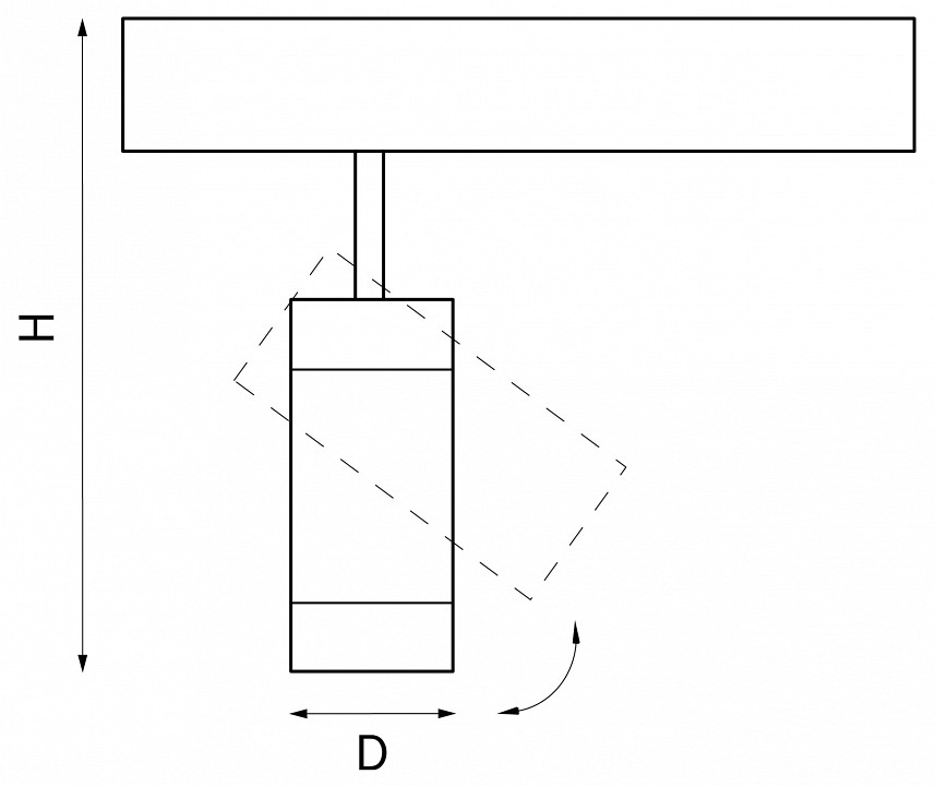 Светильник на штанге lightstar teta 205017