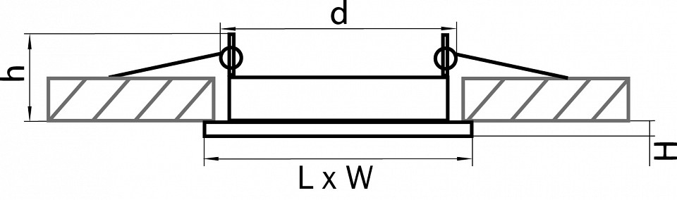 Встраиваемый светильник lightstar tensio 212127