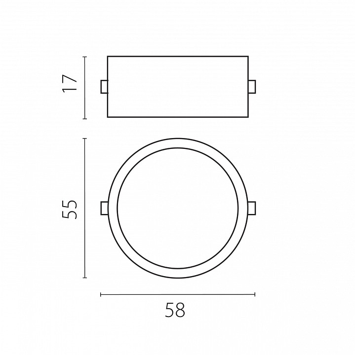 Кольцо декоративное lightstar domino 214007