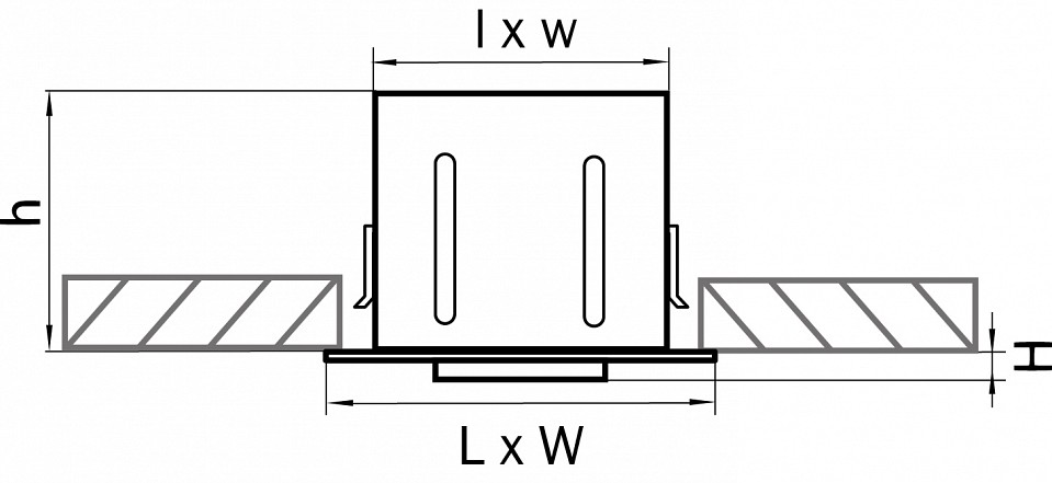 Встраиваемый светильник lightstar cardano 214010