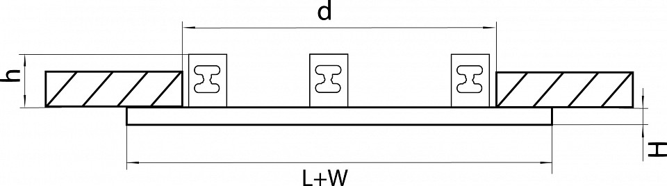 Рамка на 3 светильника lightstar domino 214636