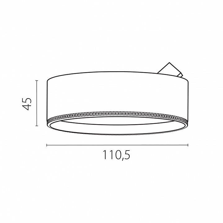 Плафон металлический lightstar alta pro 215637