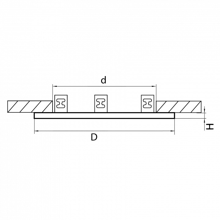 Рамка на 3 светильника lightstar intero 16 217636