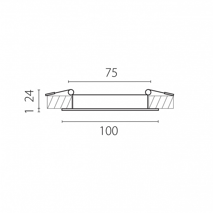 Встраиваемый светильник lightstar zocco 223074-xs