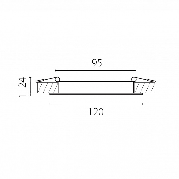Встраиваемый светильник lightstar zocco 223102-xs