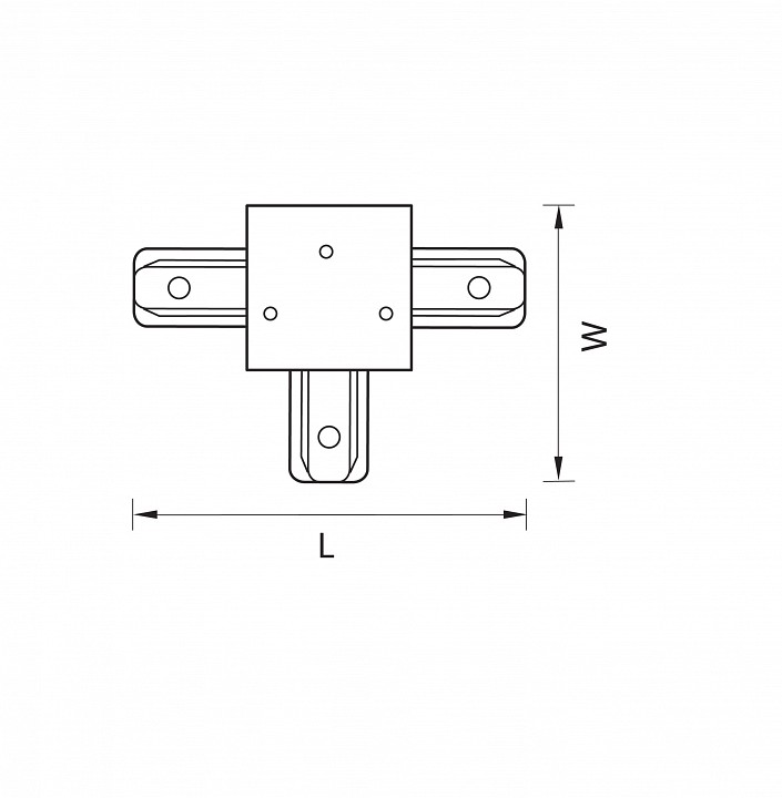 Соединитель t-образный для треков lightstar barra 501137
