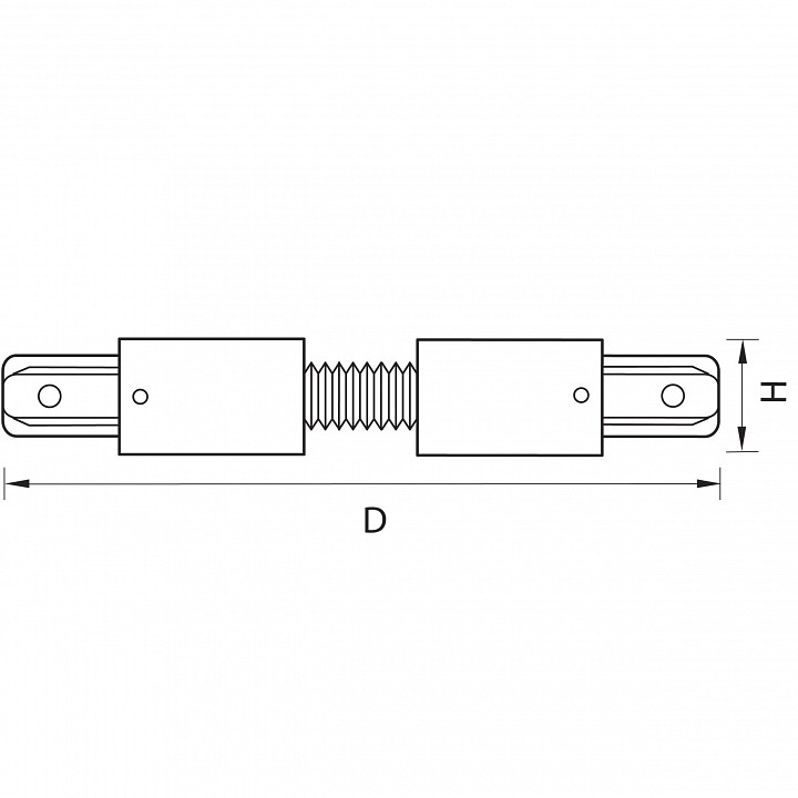 Соединитель гибкий для треков lightstar barra 501156