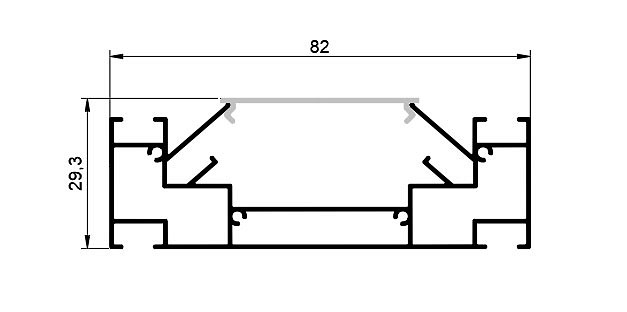 Комплект для встраиваемого монтажа трека lightstar barra 502430