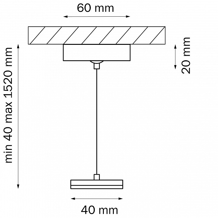 Подвес для трека lightstar teta 505176