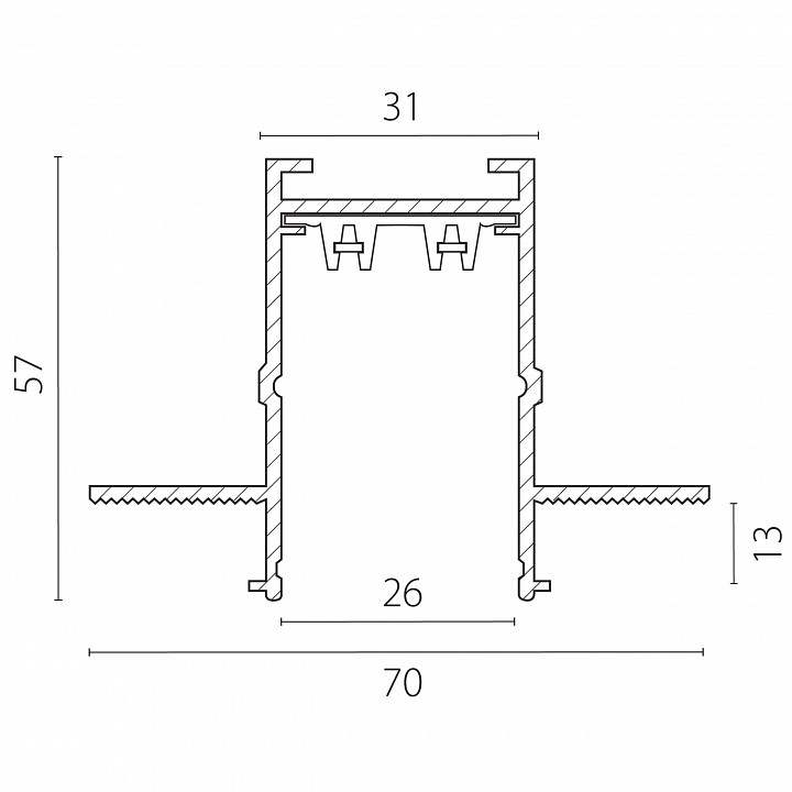 Трек встраиваемый lightstar teta pro 505226