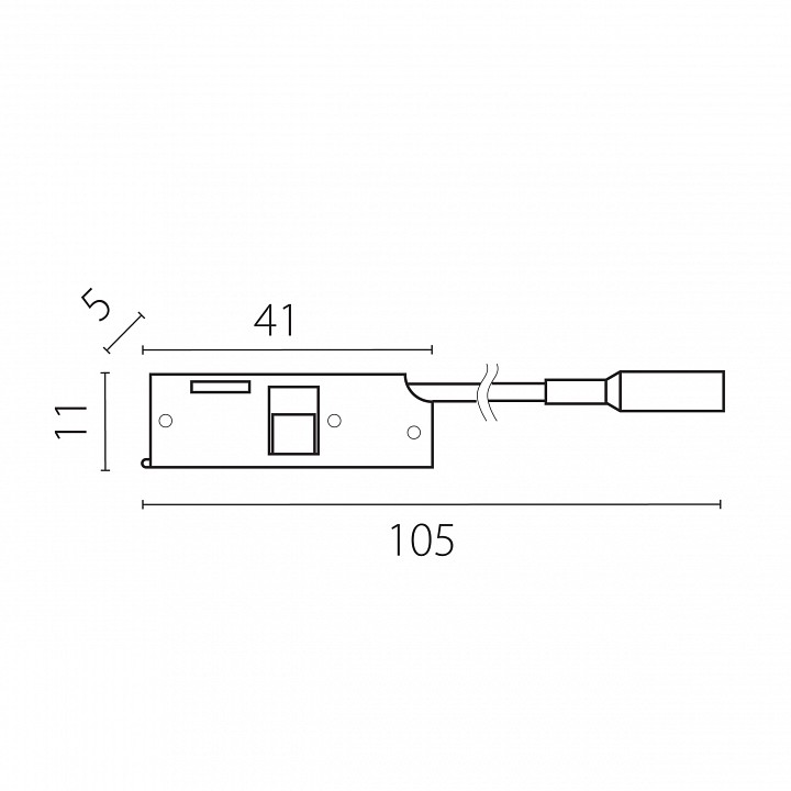 Токопровод концевой lightstar linea 506197