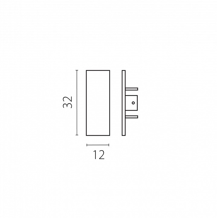 Заглушка для трека lightstar linea 506567