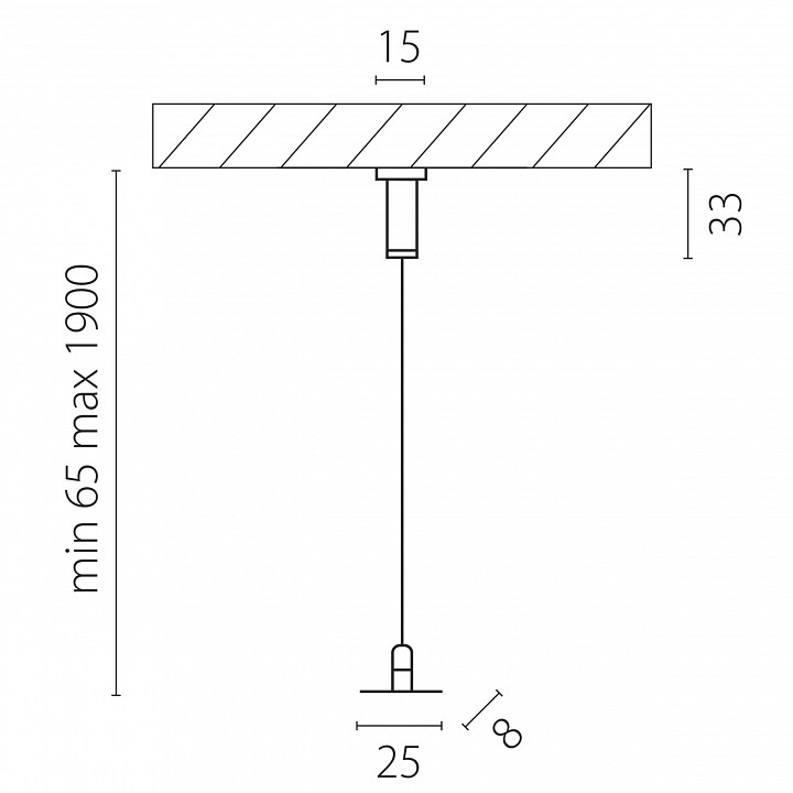 Подвес для трека lightstar linea 506570