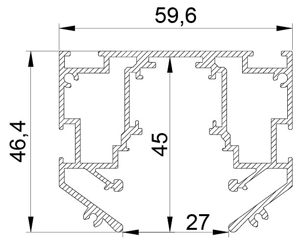 Трек встраиваемый lightstar uno pro 509427
