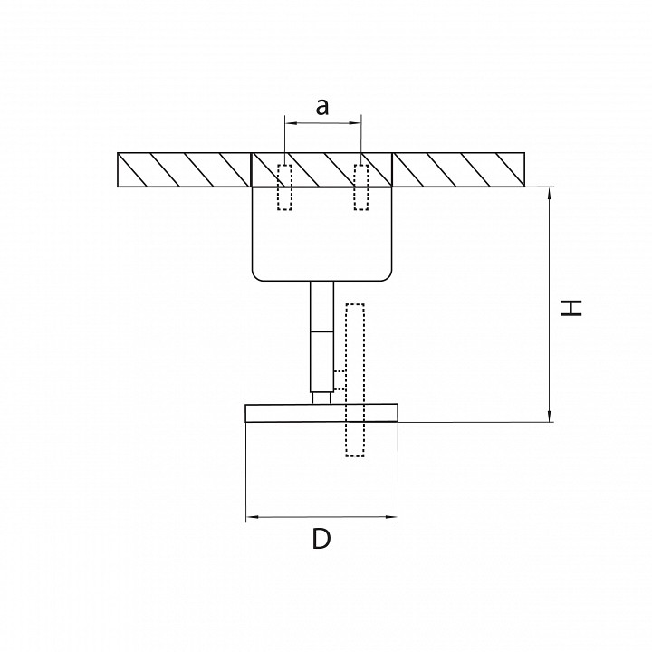 Основание на штанге lightstar rullo 590010