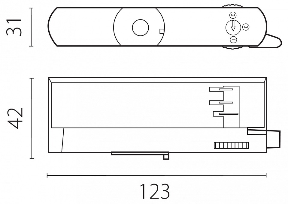 Переходник для трека lightstar quattro 594036