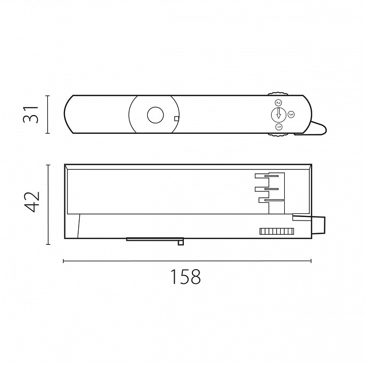 Переходник для трека lightstar quattro 594046