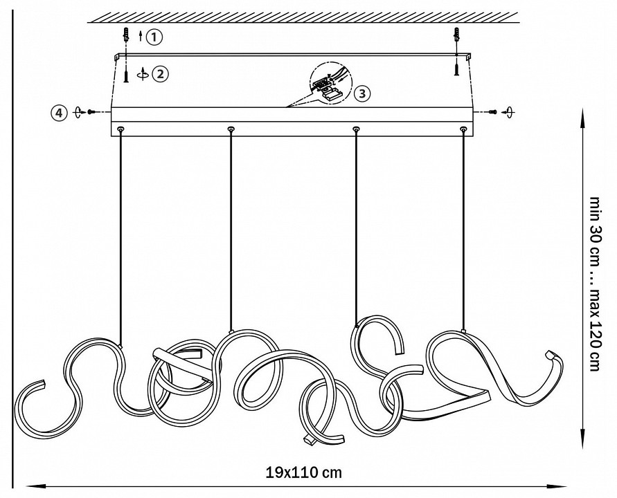 Подвесной светильник lightstar corinto 637117