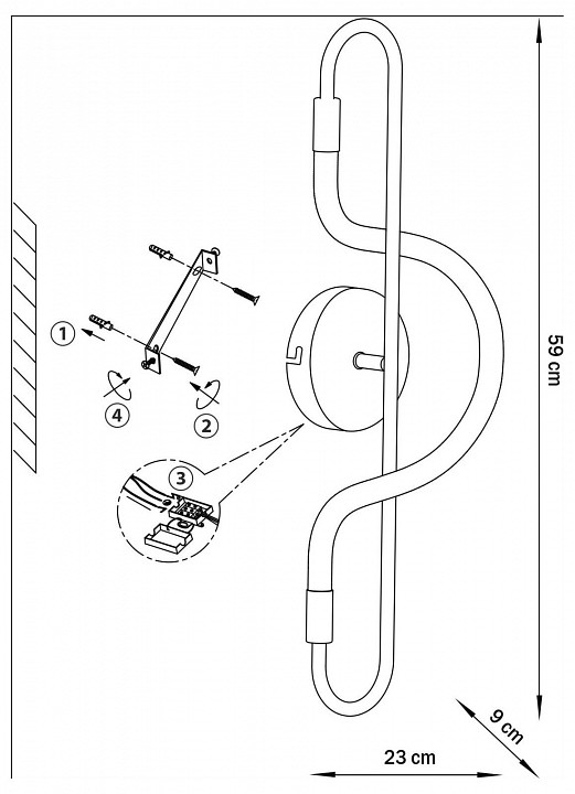 Накладной светильник lightstar corinto 637653