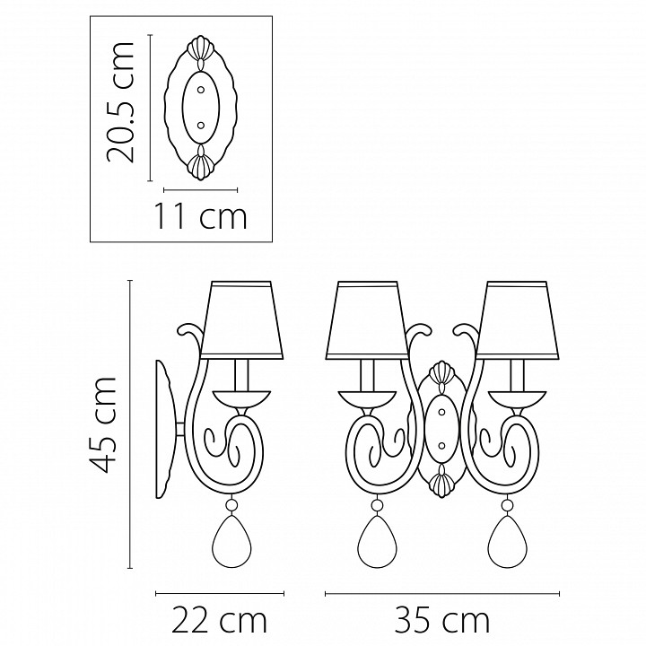 Бра lightstar ricerco 693624