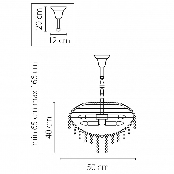Подвесная люстра lightstar classic 700120