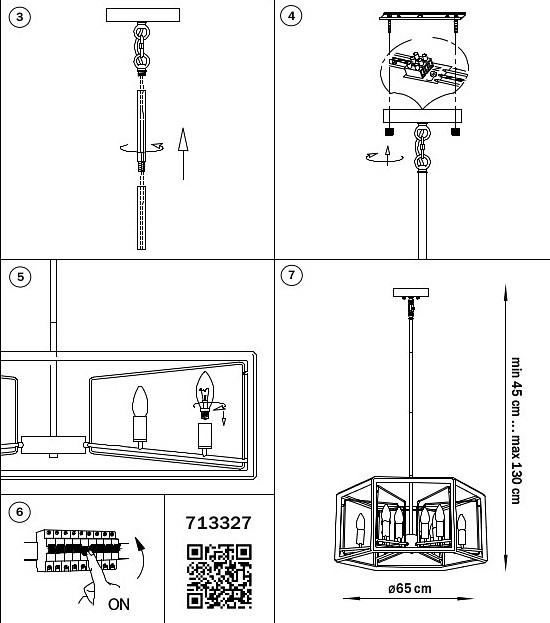 Люстра на штанге lightstar regolo 713327