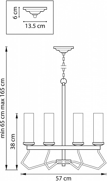 Подвесная люстра lightstar flume 723065