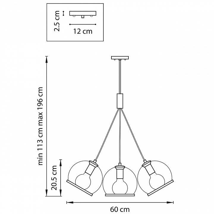 Подвесной светильник lightstar sferico 729071
