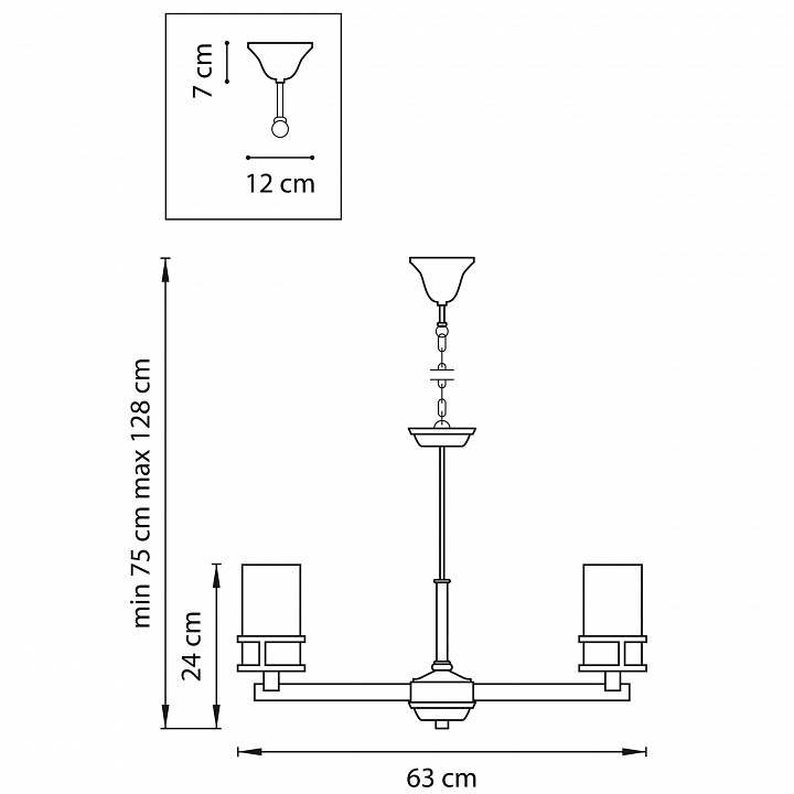 Подвесная люстра lightstar cero 731067