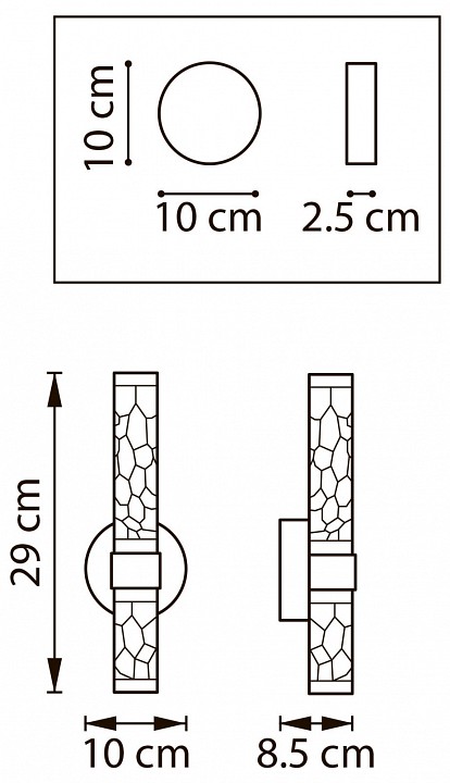 Бра lightstar acrile 737662