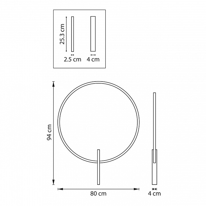 Накладной светильник lightstar undine 738587