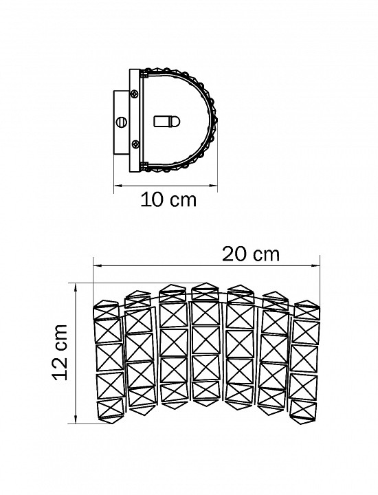 Накладной светильник lightstar onda 741622