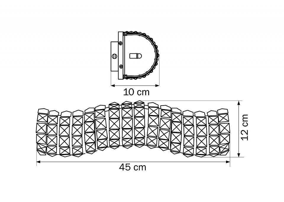 Накладной светильник lightstar onda 741632