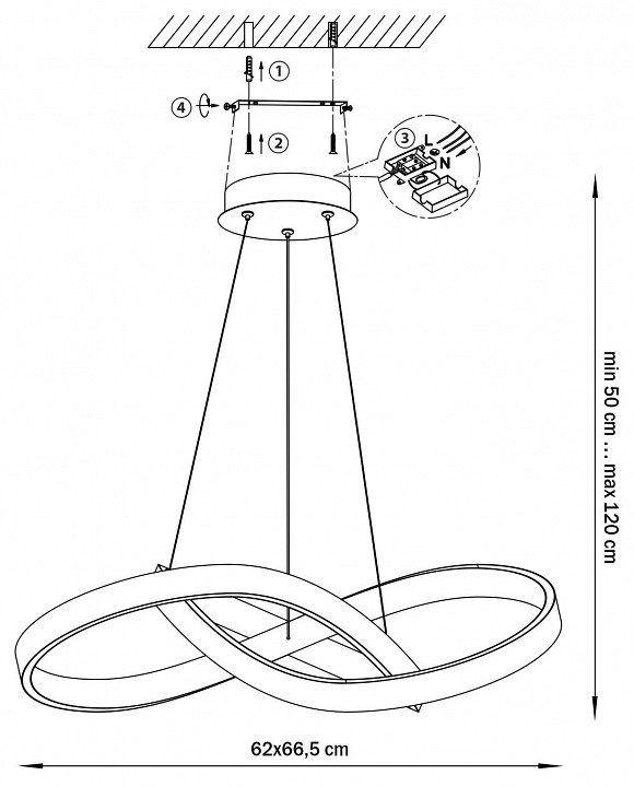 Подвесной светильник lightstar saturno 749487