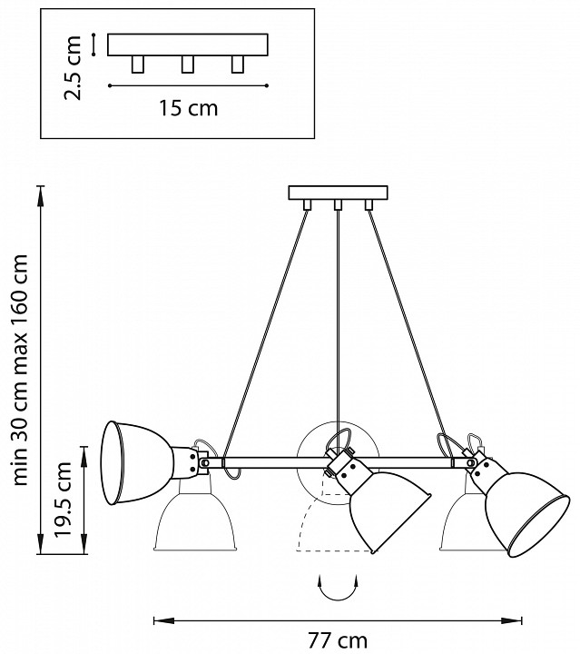 Подвесная люстра lightstar acrobata 761160