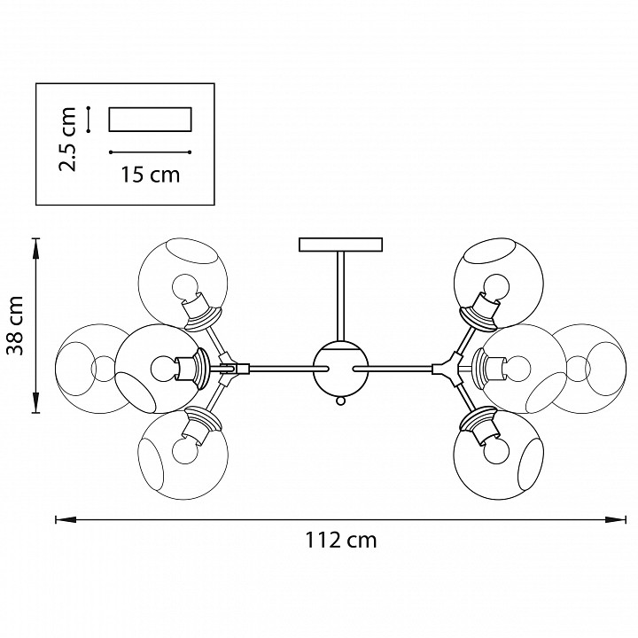Люстра на штанге lightstar beta 785083