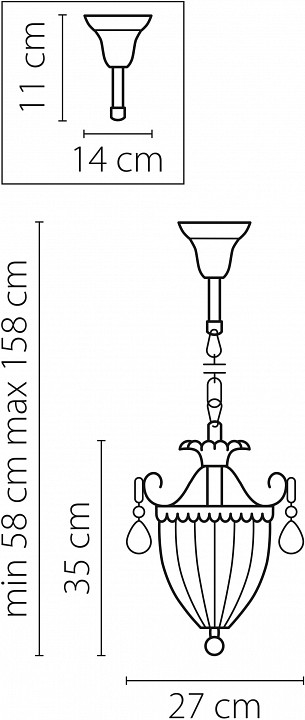 Подвесной светильник lightstar schon 790032