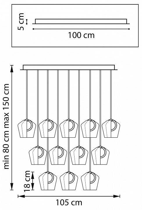 Подвесной светильник lightstar caramello 796349